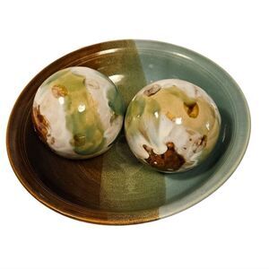 Ceramic Bowl and Balls Set